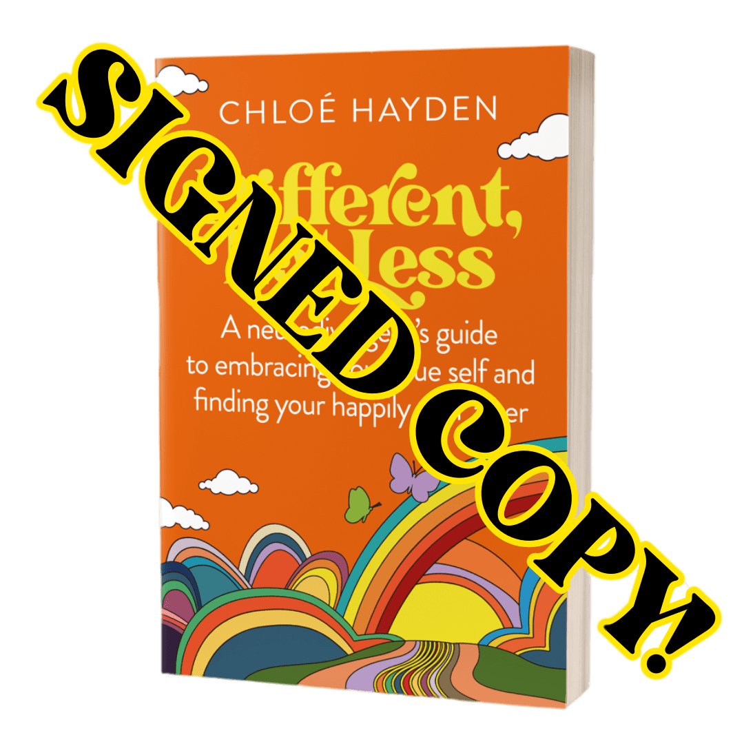 SIGNED copy of Different, Not Less