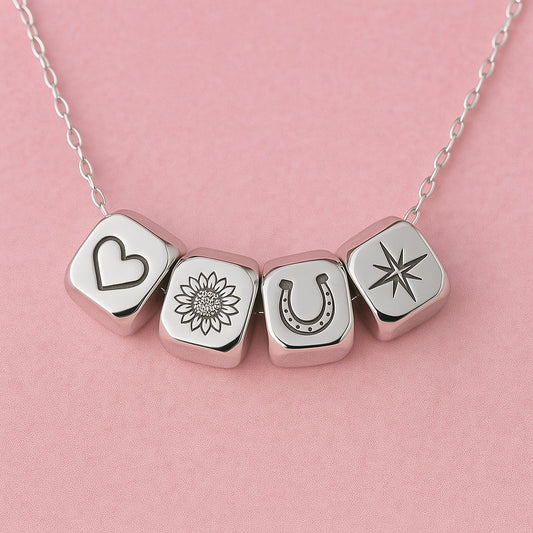 Silver stim necklace