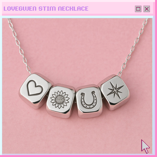 Silver stim necklace