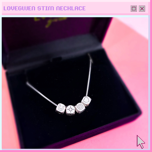 Silver stim necklace
